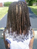 Children's Block Braids w/Extensions and Beads added