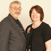 Larry & Carol, ready to serve you at E's!