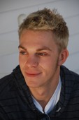 Alex is naturally dark - he was ready for change and went blond! It looks awesome on him!! 