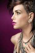 Creative photoshoot styling- makeup & hair extensions.