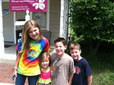 Julie Bechert a client of mine shared this pic taken outside the salon after I had done all their hair! Thank you Julie