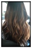Brown & Blonde Ombré w/ red, violet, brown base