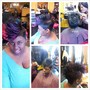 shampoo & style on relaxed hair