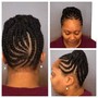 Crochet Braids with individuals in the front