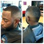 Men's fade with beard trim