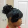 Sleek ponytail