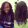 Sew-in w/ cut and style