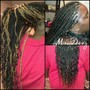 Bohemian Knotless Box Braids (Mid-back) Medium