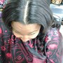 Half Up Half Down my Sew In