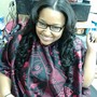 Half Up Half Down my Sew In