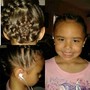 Kids knotless Braids w/curls or beads