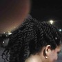 Cornrow: Feeding braid, regular cornrow