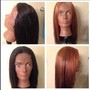 Basic haircut on wig