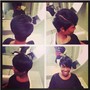 up do (relaxed hair)