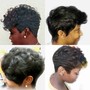 Natural hair/ partial relaxer