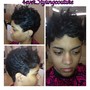 Relaxer Halo   ( relaxer  on half  of the hair  SIDES ONLY)