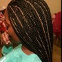 Natural(short hair)  box braids