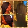 Natural(short hair)  box braids