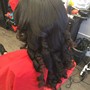 Sew-in with Feed in Braids