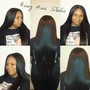 Press or Flat iron straight