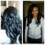 Half up half down sew in