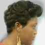 Natural hair/ partial relaxer