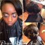 Braids in ponytail with extensions