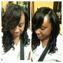 Lace closure sew-in