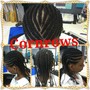 Womens cornrows with weave