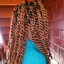 Small / Medium Distressed Locs w/o Curls "Shay Locs"