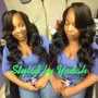 Sew-in w/ cut and style