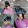 Sleek Ponytail/ Top Knot