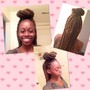 Natural hair Box Braids