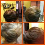 Foil HighLIghts (top half of Head)/Shampoo/style