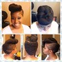 Sleek ponytail