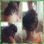 kids braid updo