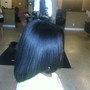 keratin treatment blow out and trim