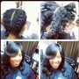 Traditional Sew in weave with net