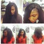 Traditional Sew in weave with net