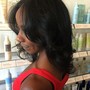 Quick Weave Half up Half down