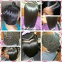 Shampoo and Style on relaxed hair