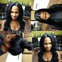 Virgin hair coloring service