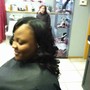 sew in straight or curly