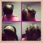 kids braid updo