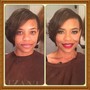 Natural hair updo style