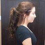 Natural hair updo style (No hair/shampoo added)