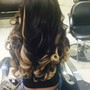 Silk Press and Clip in Extensions