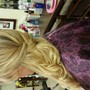 style, curling/flatiron style on clean dry hair