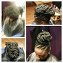 Individual Crochet Locs in a bob