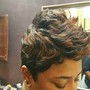 updo on natural hair